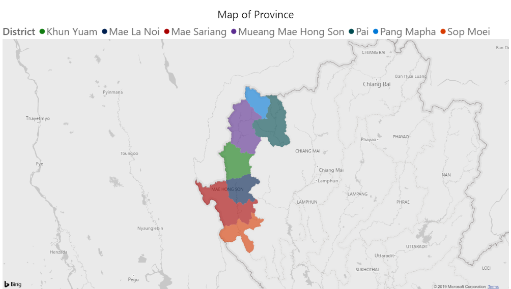 Map of Maehongson